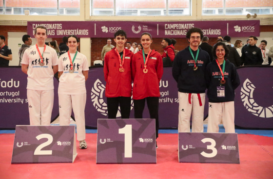 André Cardoso, atleta da FEP, brilha nos Campeonatos Nacionais Universitários de Taekwondo