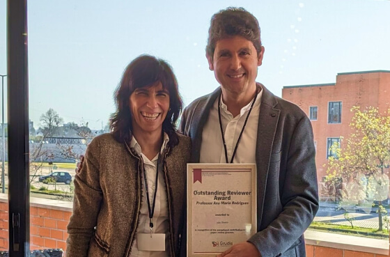 Professor João Oliveira reconhecido com o prémio Outstanding Reviewer Award