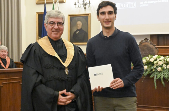 Alumnus João Rocha Gomes distinguido com o Prémio Cidadania Ativa da Universidade do Porto no campo do Empreendedorismo