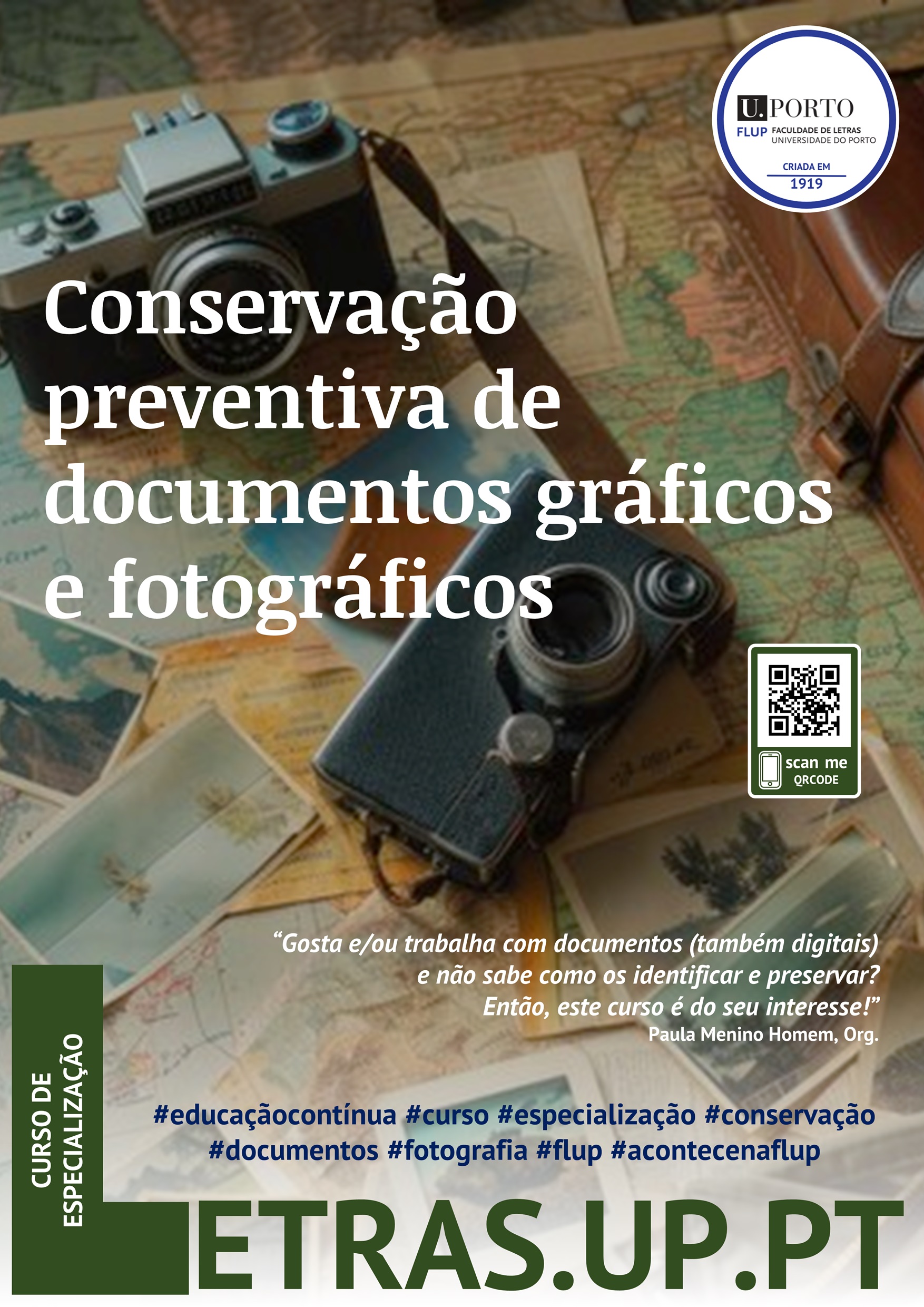 Curso de especialização em conservação preventiva de documentos gráficos e fotográficos