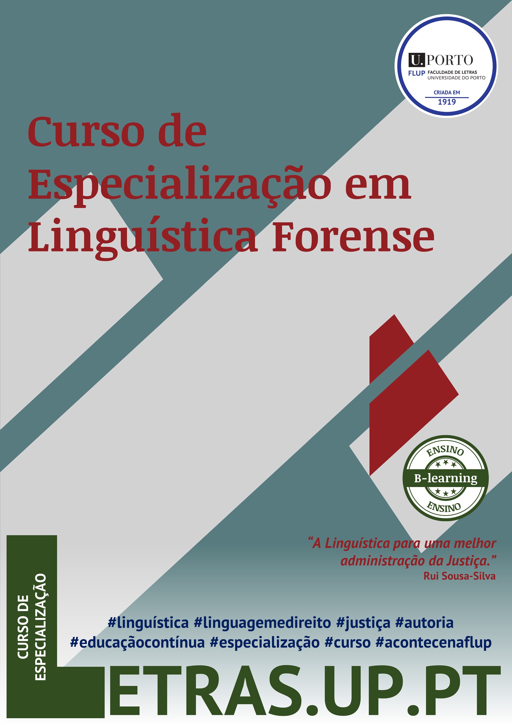 Curso de especialização em Linguística Forense